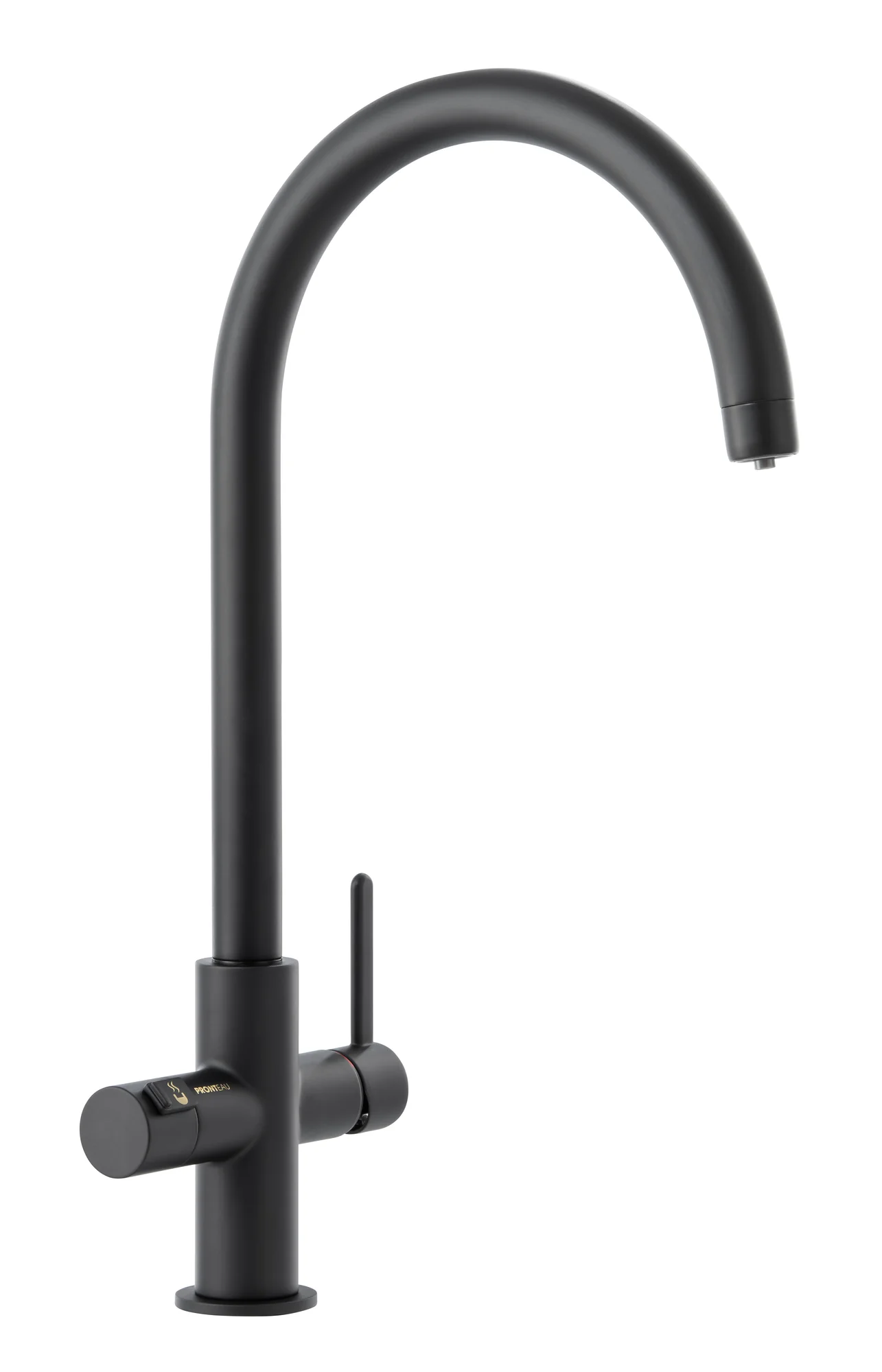 Abode Prothia Slimline 3 in 1 Hot Water Tap And Filter Matt Black