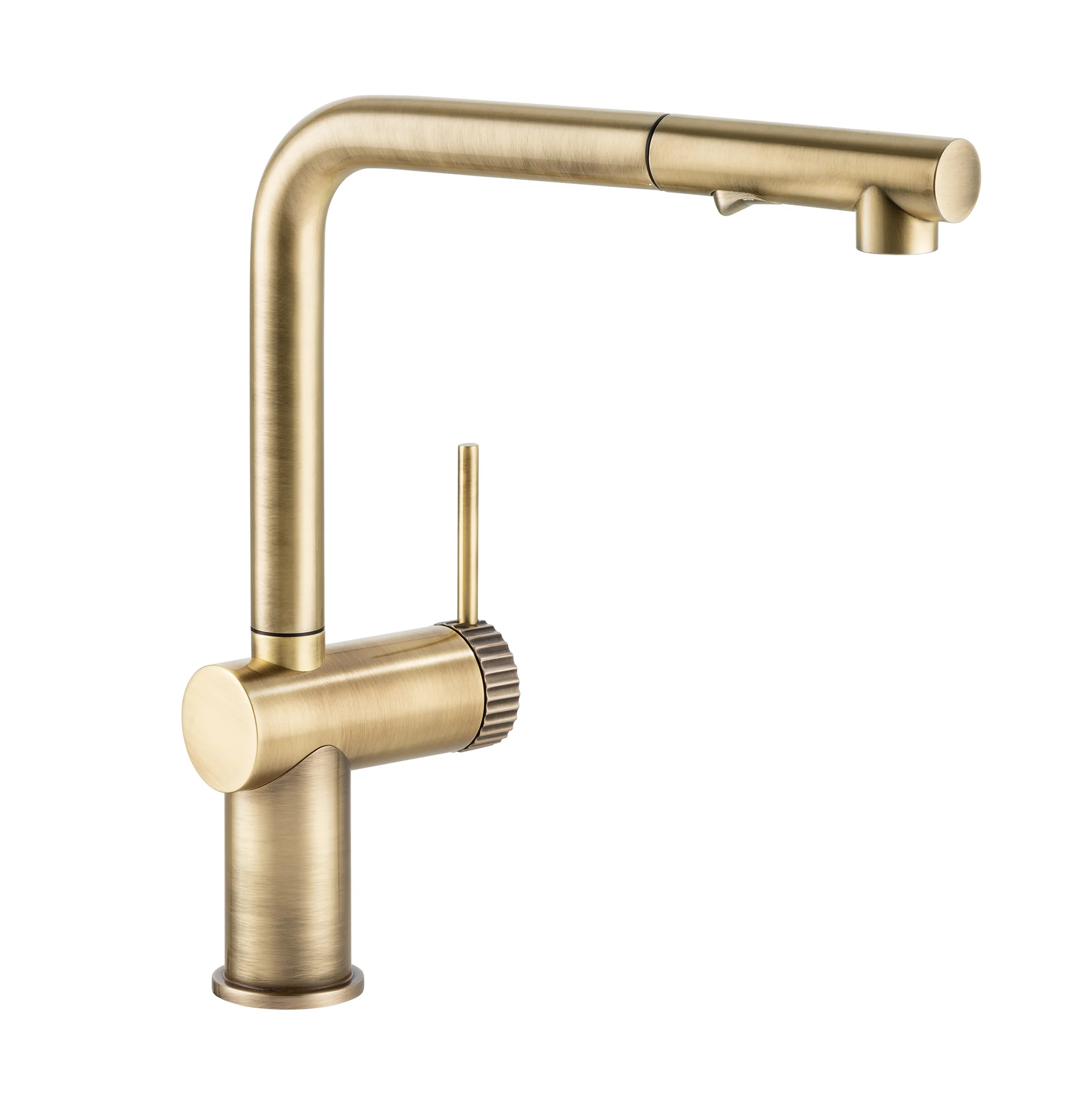 Abode AT2158 Fraction Pull Out Kitchen Mixer Tap Antique Brass