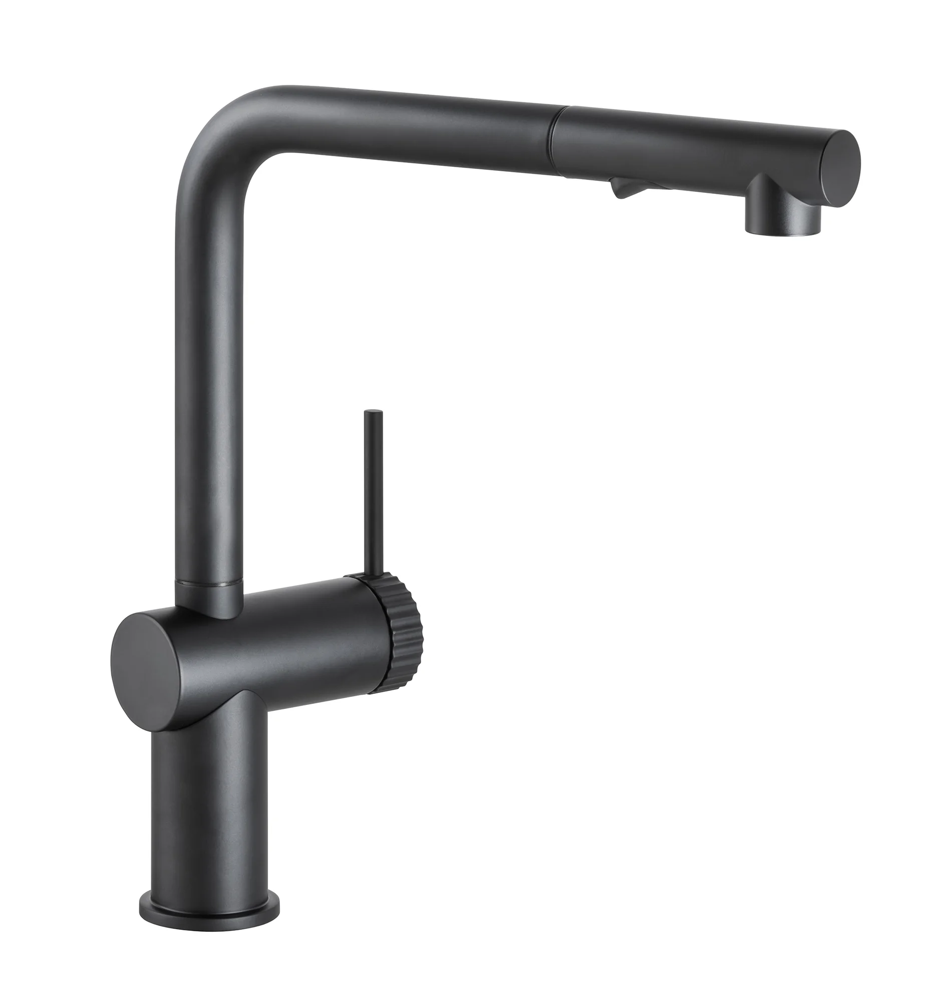 Abode AT2159 Fraction Pull Out Kitchen Mixer Tap Matt Black