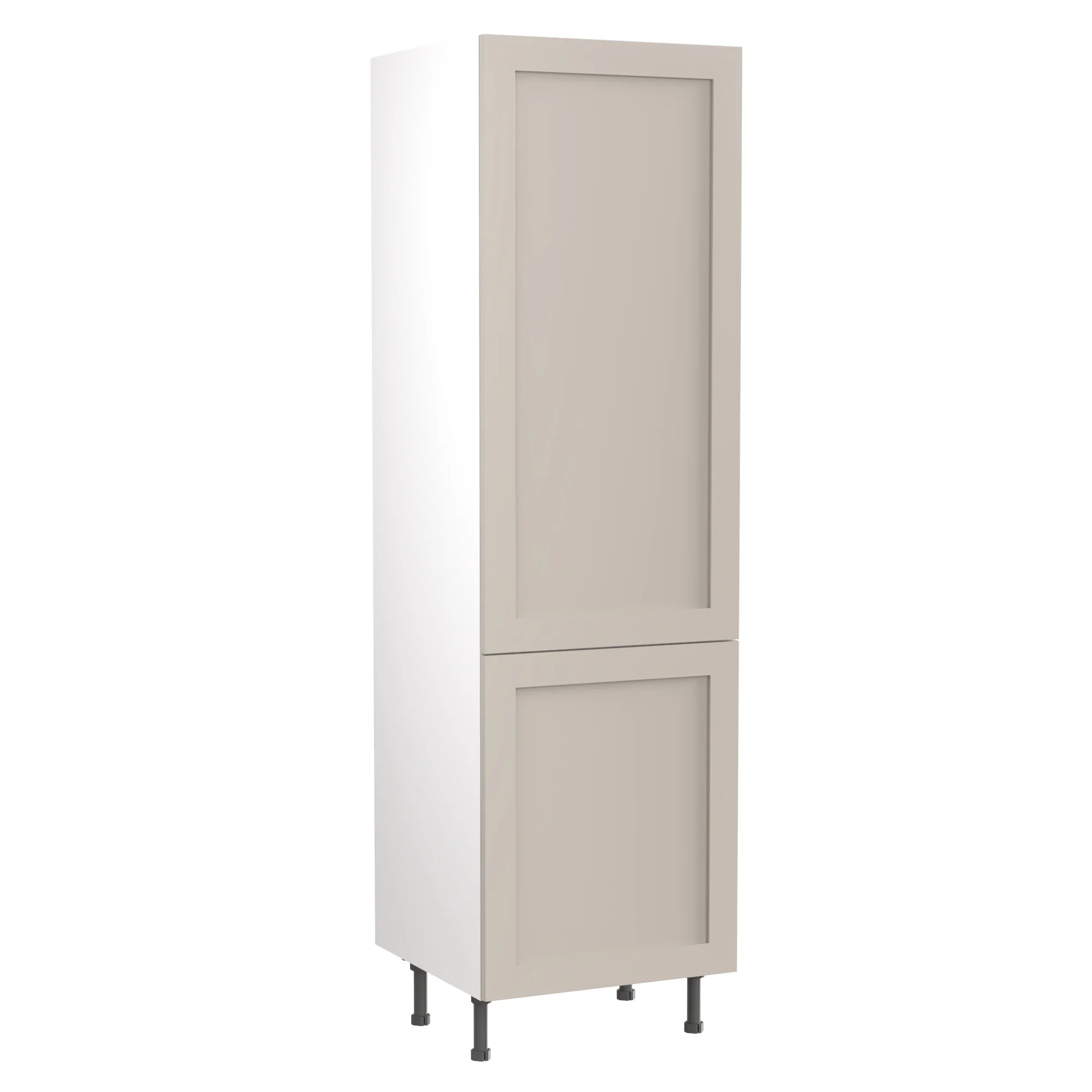 Flatpack 70/30 Fridge Freezer Tower Shaker Ultra Matt Light Grey 600mm - FKKH0722