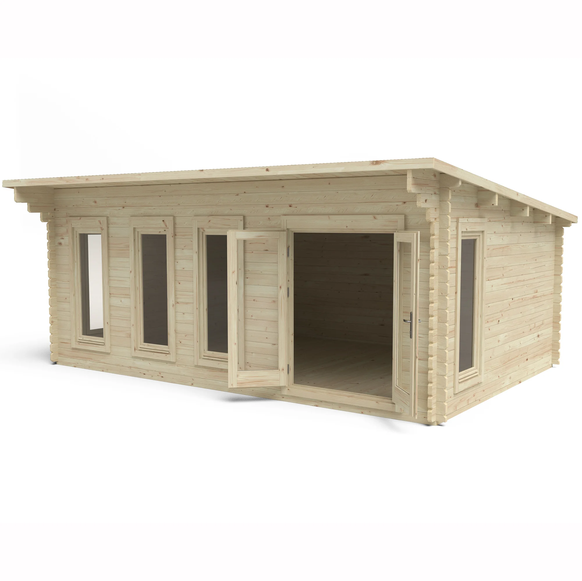 Forest Garden 6 x 4m Wolverley Log Cabin No Underlay