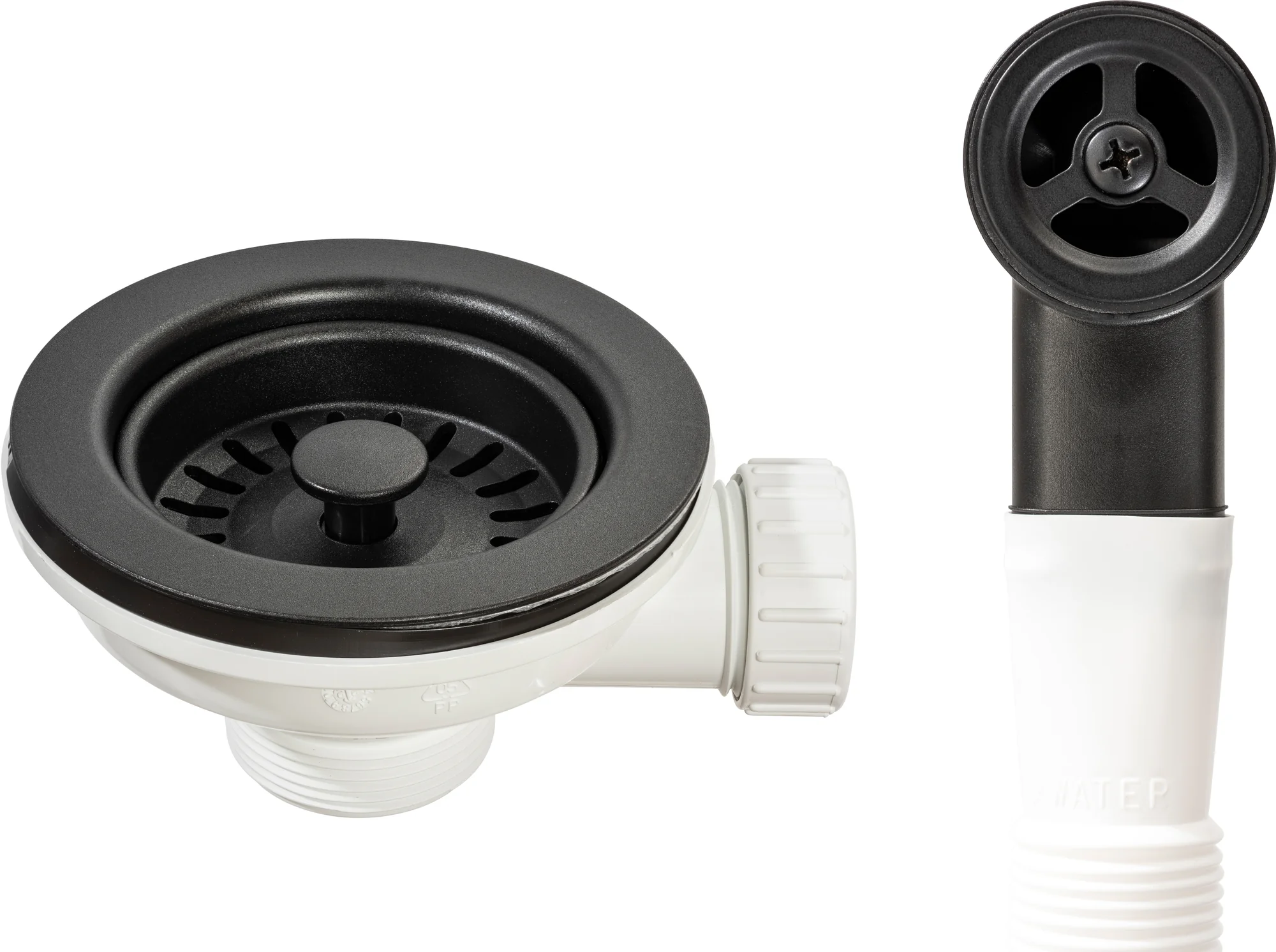 Abode AX1144 Waste with Round Overflow Matt Black