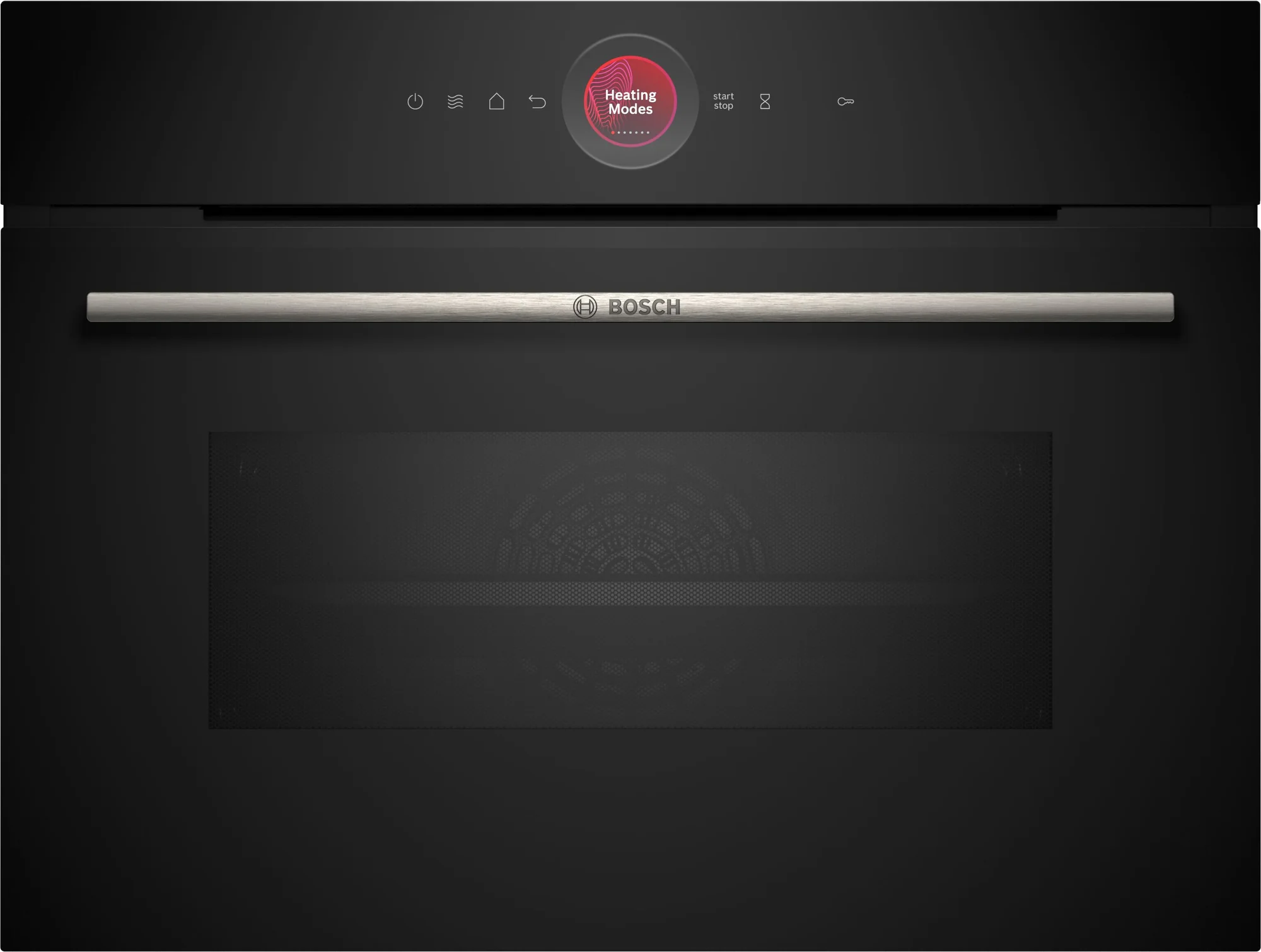 Bosch Serie 8 Home Connect Touch Control Compact Oven with Microwave Black 45cm - CMG7241B1B