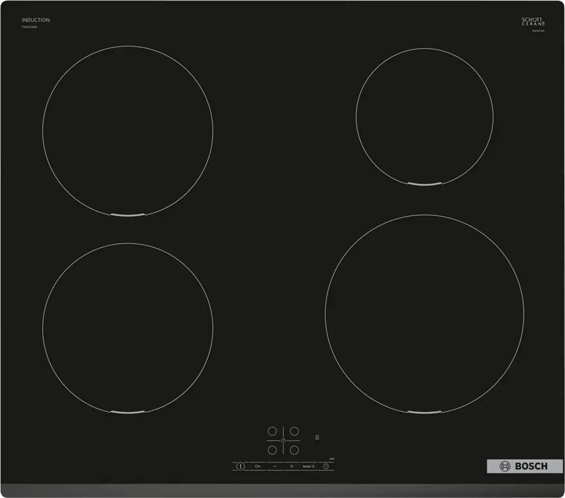 Bosch Series 4 Touch Select Induction Hob 60cm Black - PIE631BB5E
