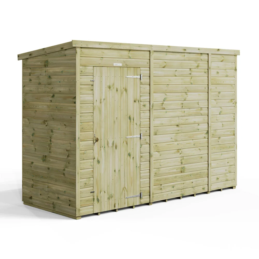 10x4 Premium Powersheds Pent No Windows