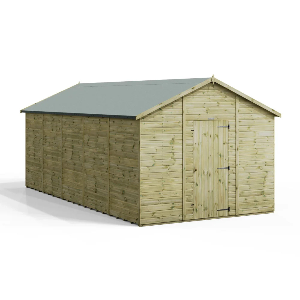 20x10 Premium Powersheds Apex No Windows