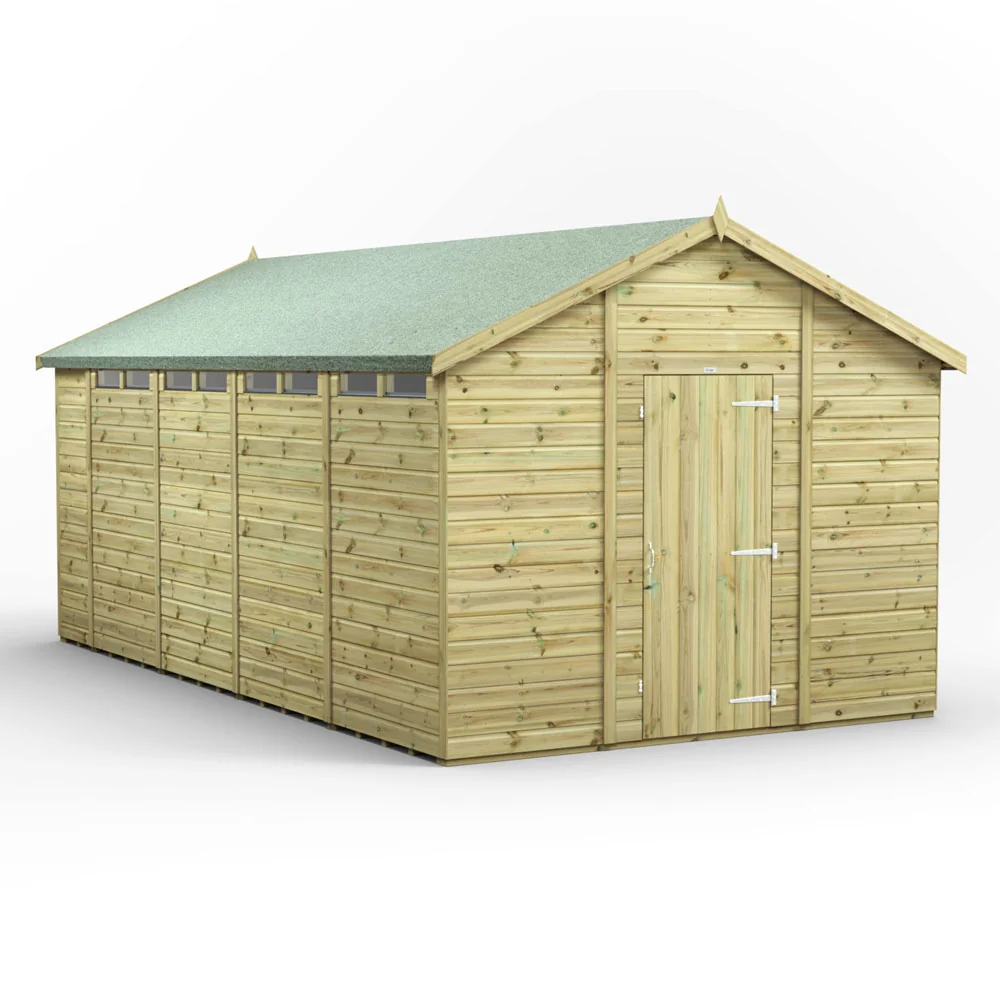 18x10 Premium Powersheds Security Apex