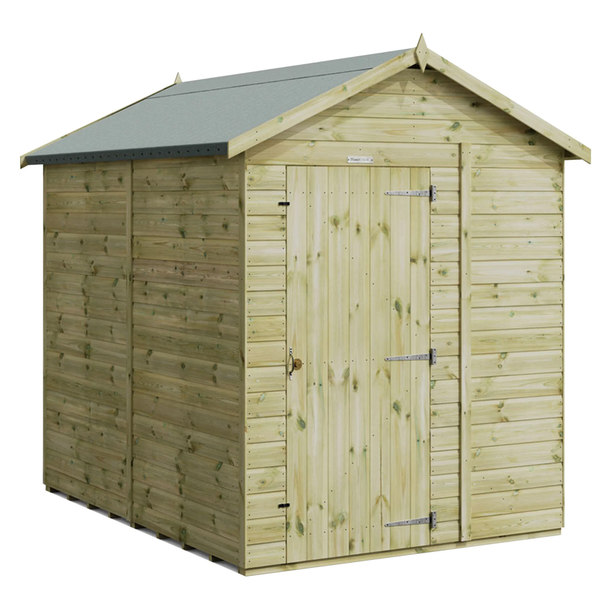 8x6 Premium Powersheds Apex No Windows