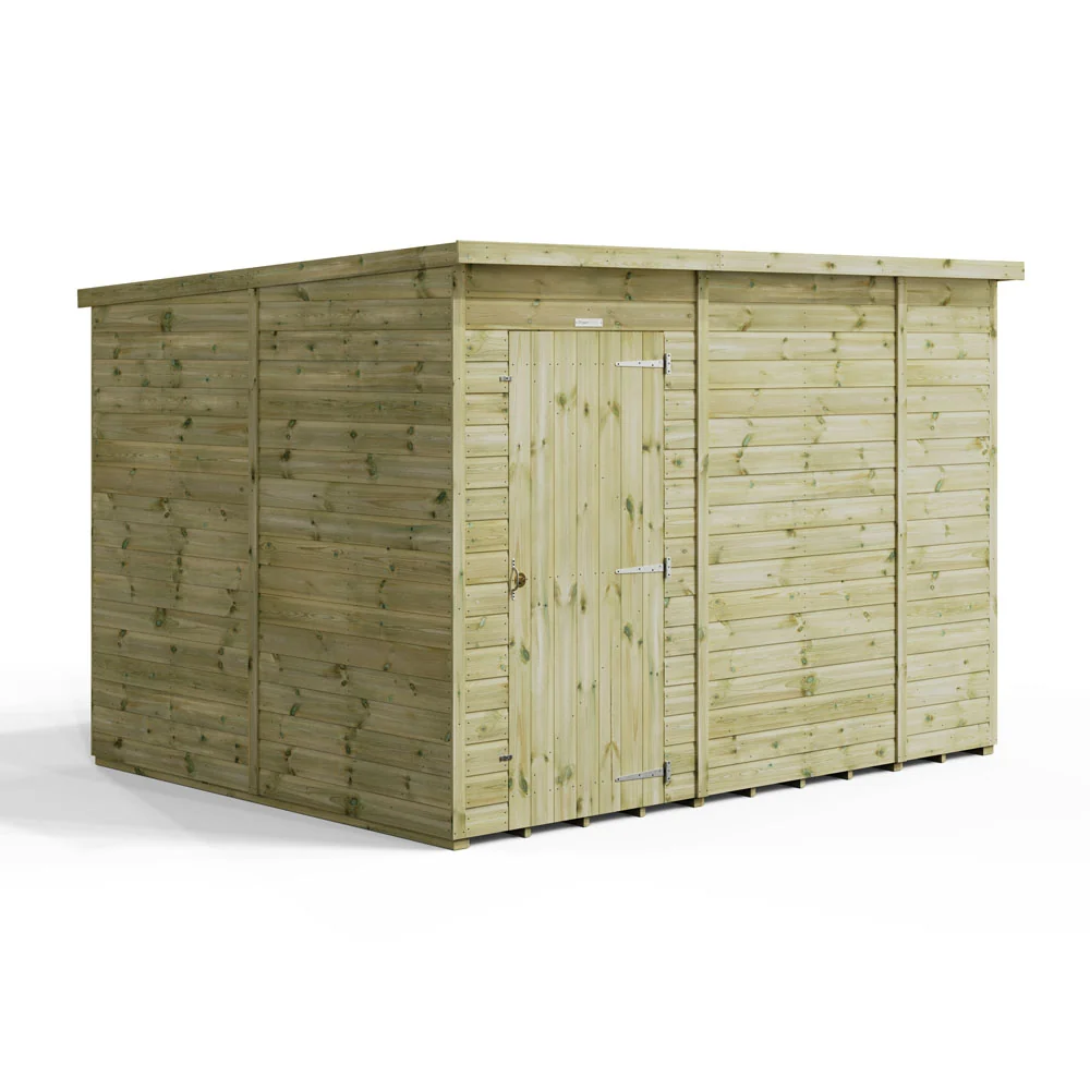 10x8 Premium Powersheds Windowless Pent