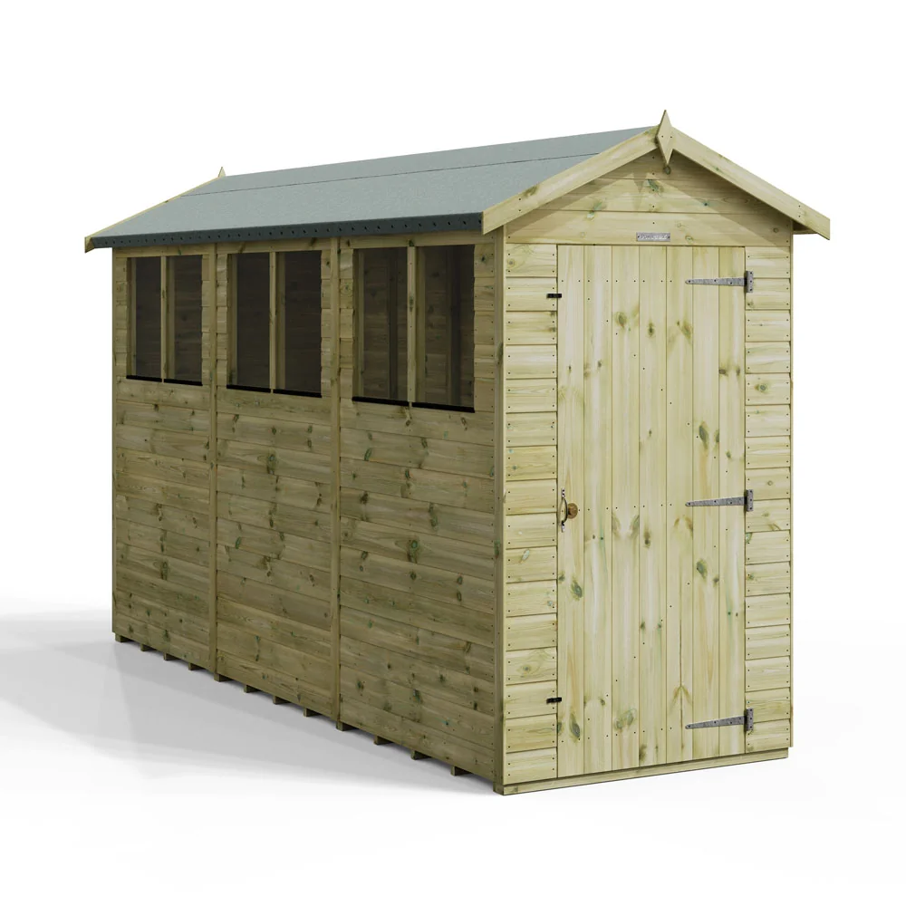 12x4 Premium Powersheds Apex