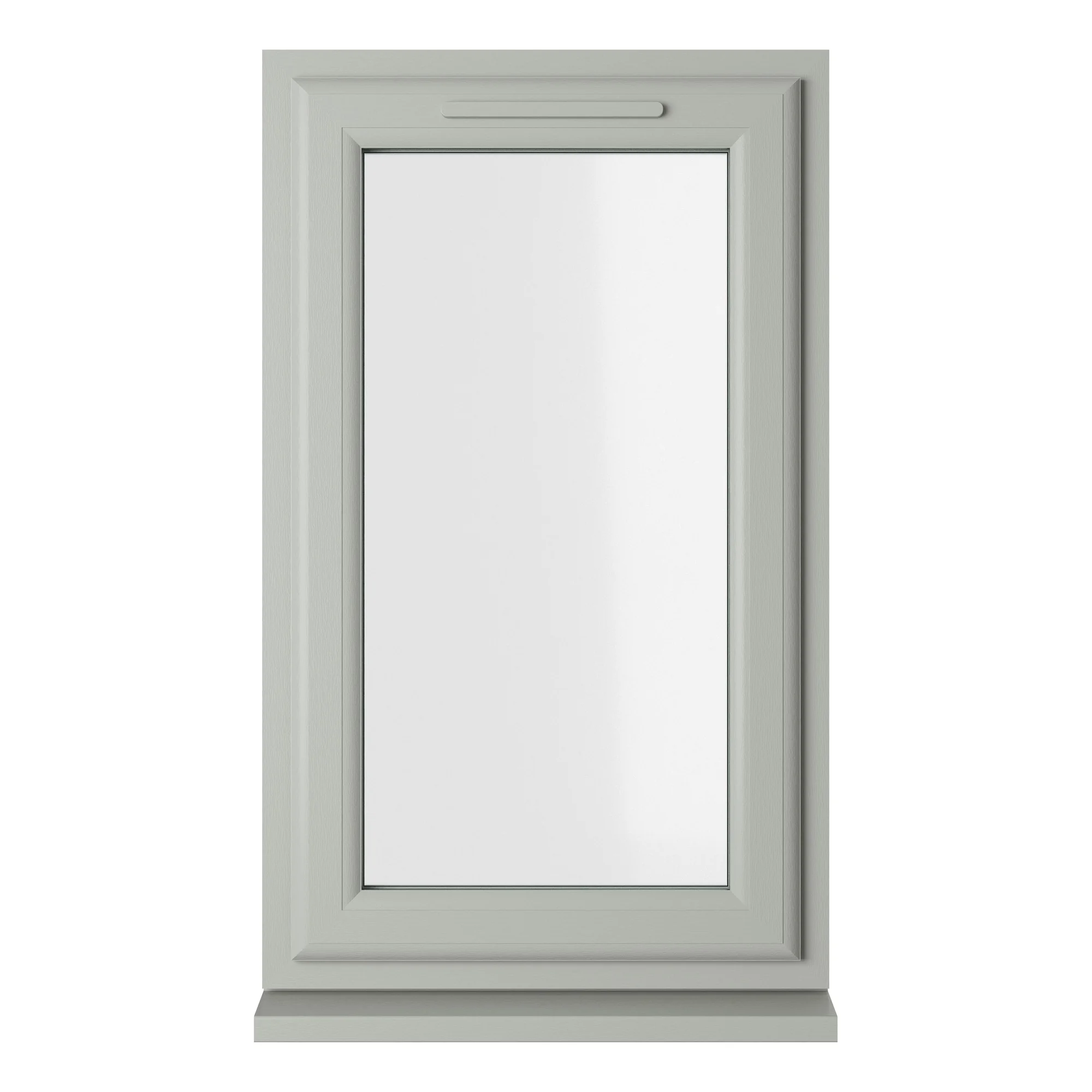 Crystal Triple Glazed uPVC Window Agate/White Right Hung 610mm x 1040mm Clear