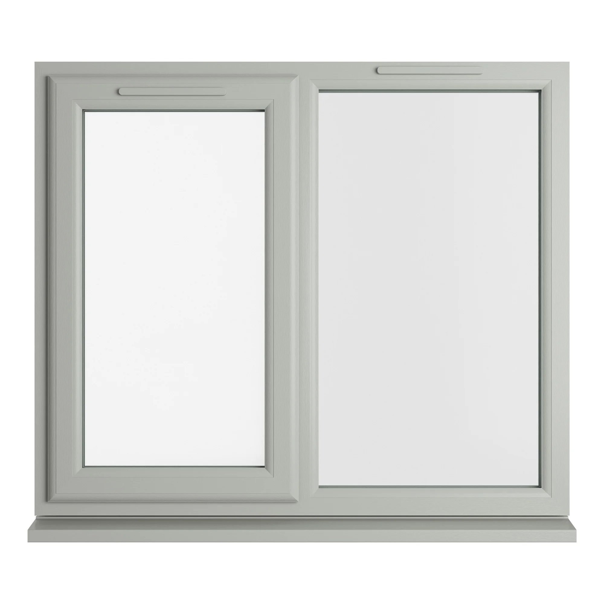 Crystal Triple Glazed uPVC Window Agate/White Left Hung 1190mm x 1190mm Clear