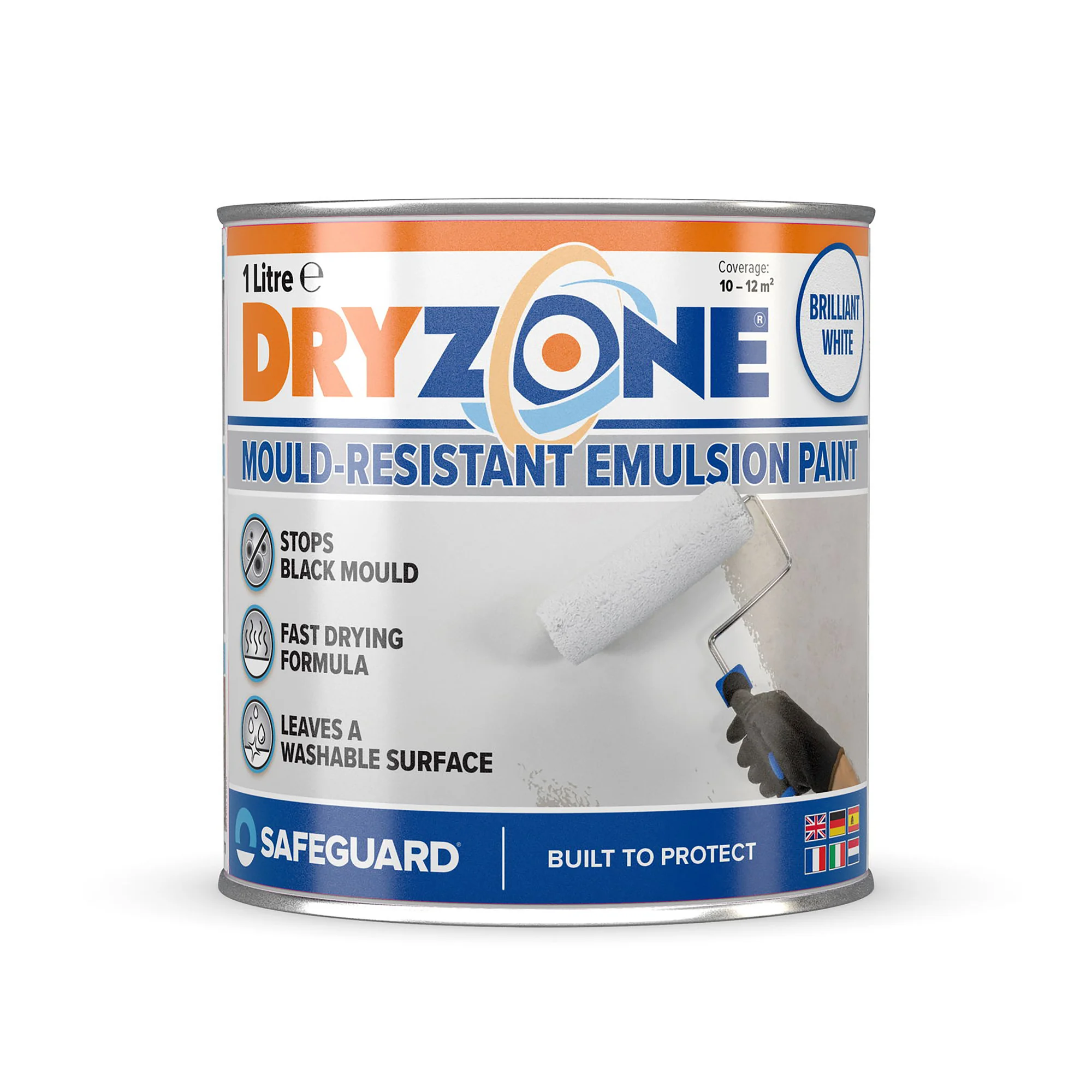 Safeguard Dryzone Anti-mould Emulsion Paint 1L White