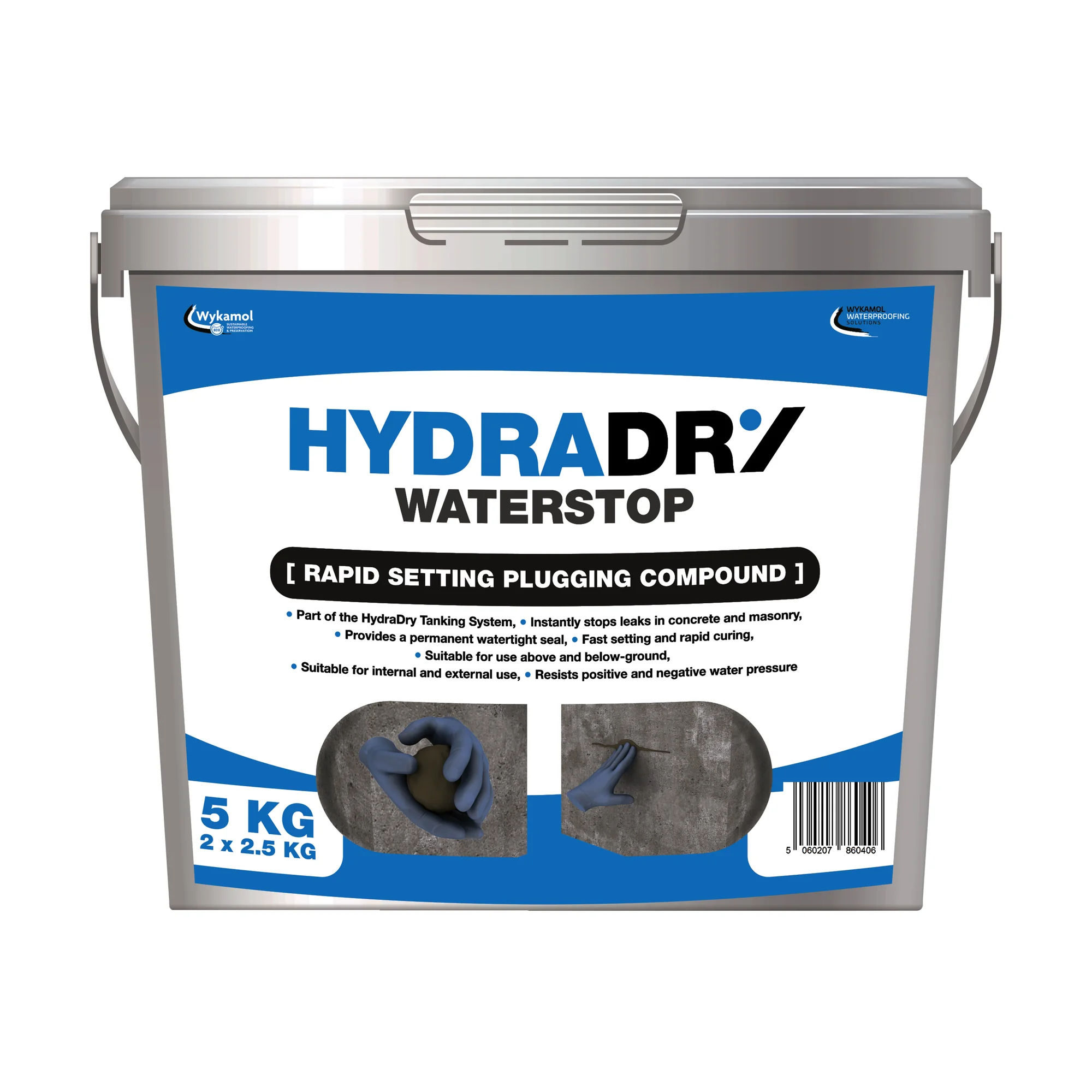 Wykamol NMD Waterstop Mortar 5kg Bucket