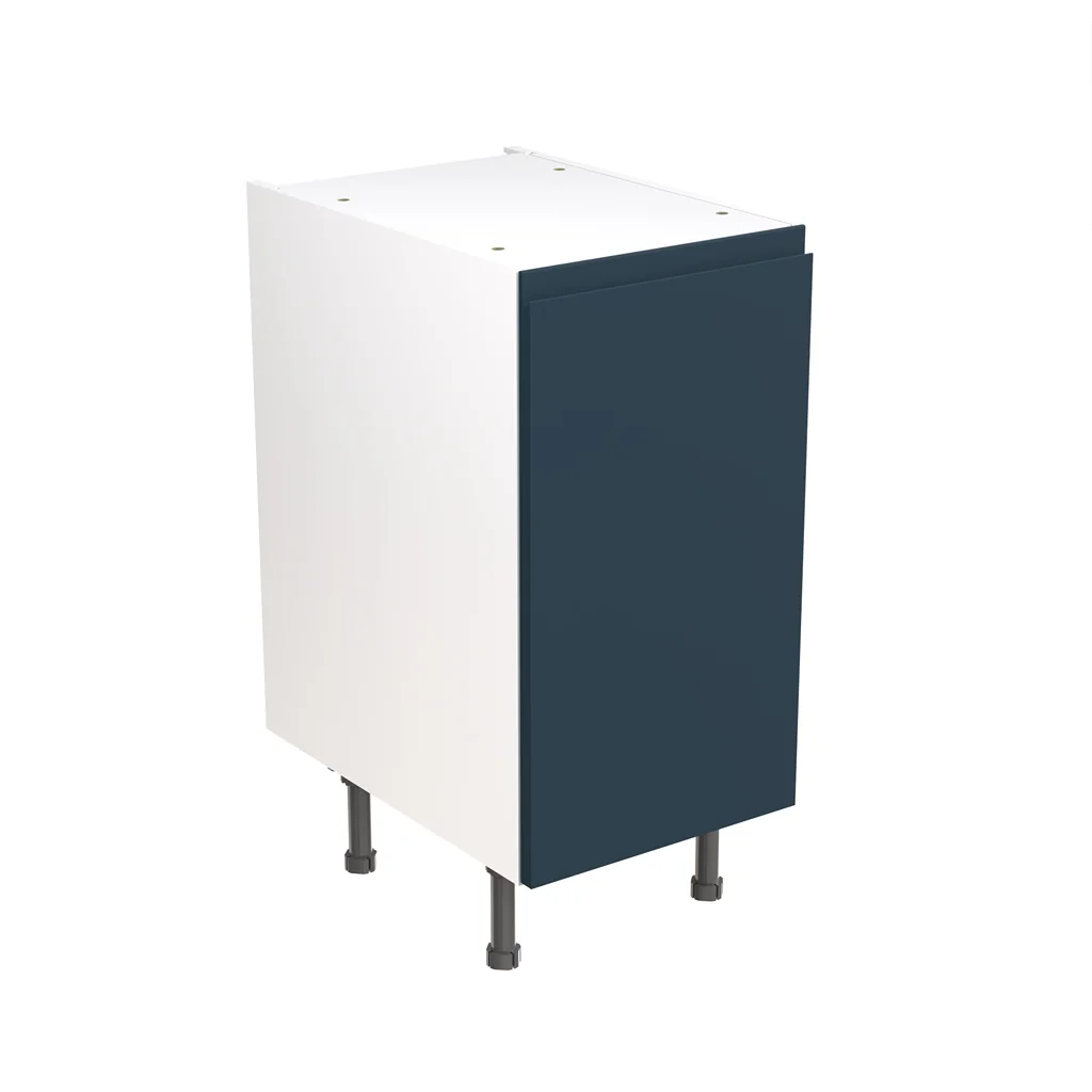 Flatpack 450 Base Kitchen Cabinet J-Pull Shaker Ultra Matt Indigo Blue