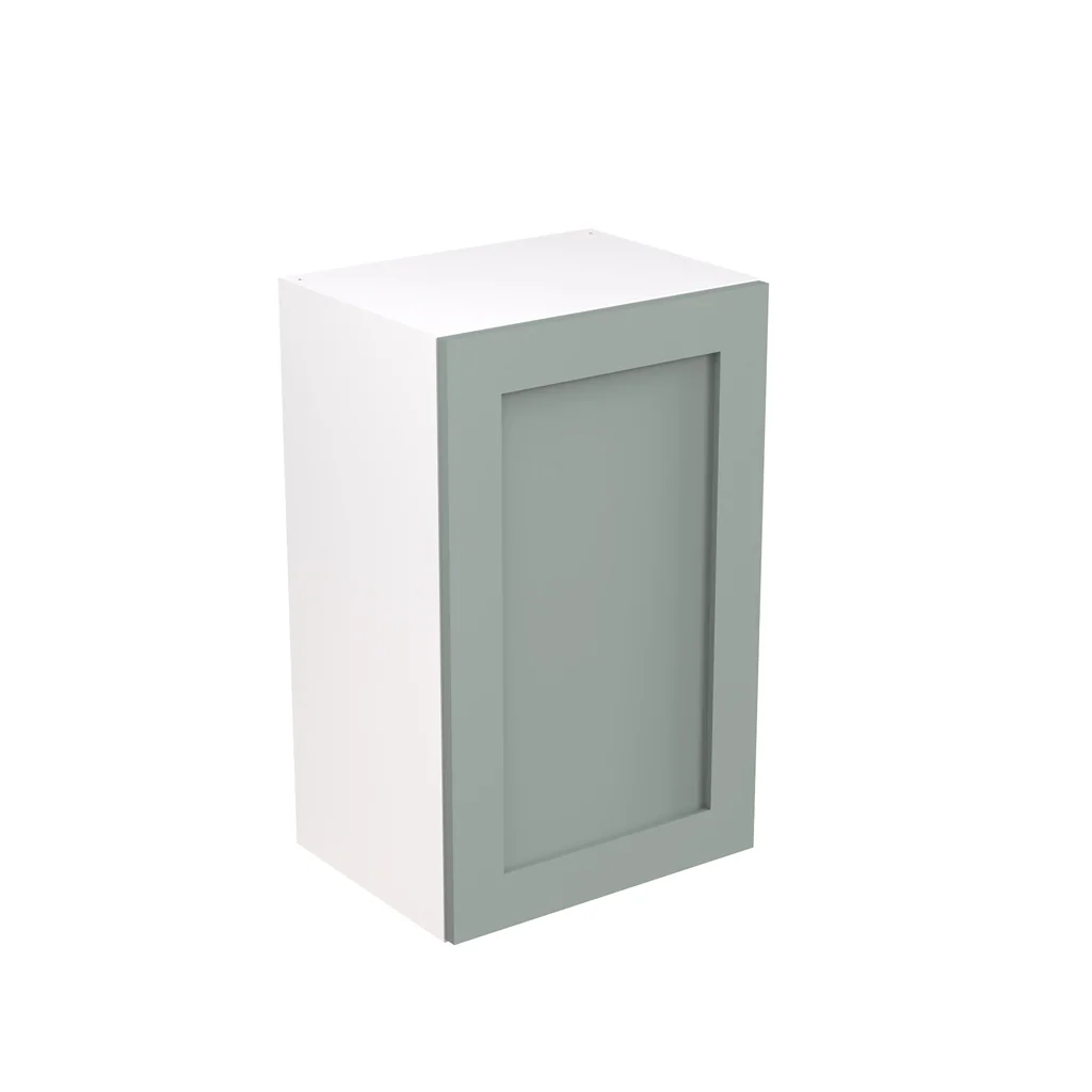 Flatpack 450 Wall Kitchen Cabinet Shaker Ultra Matt Sage Green