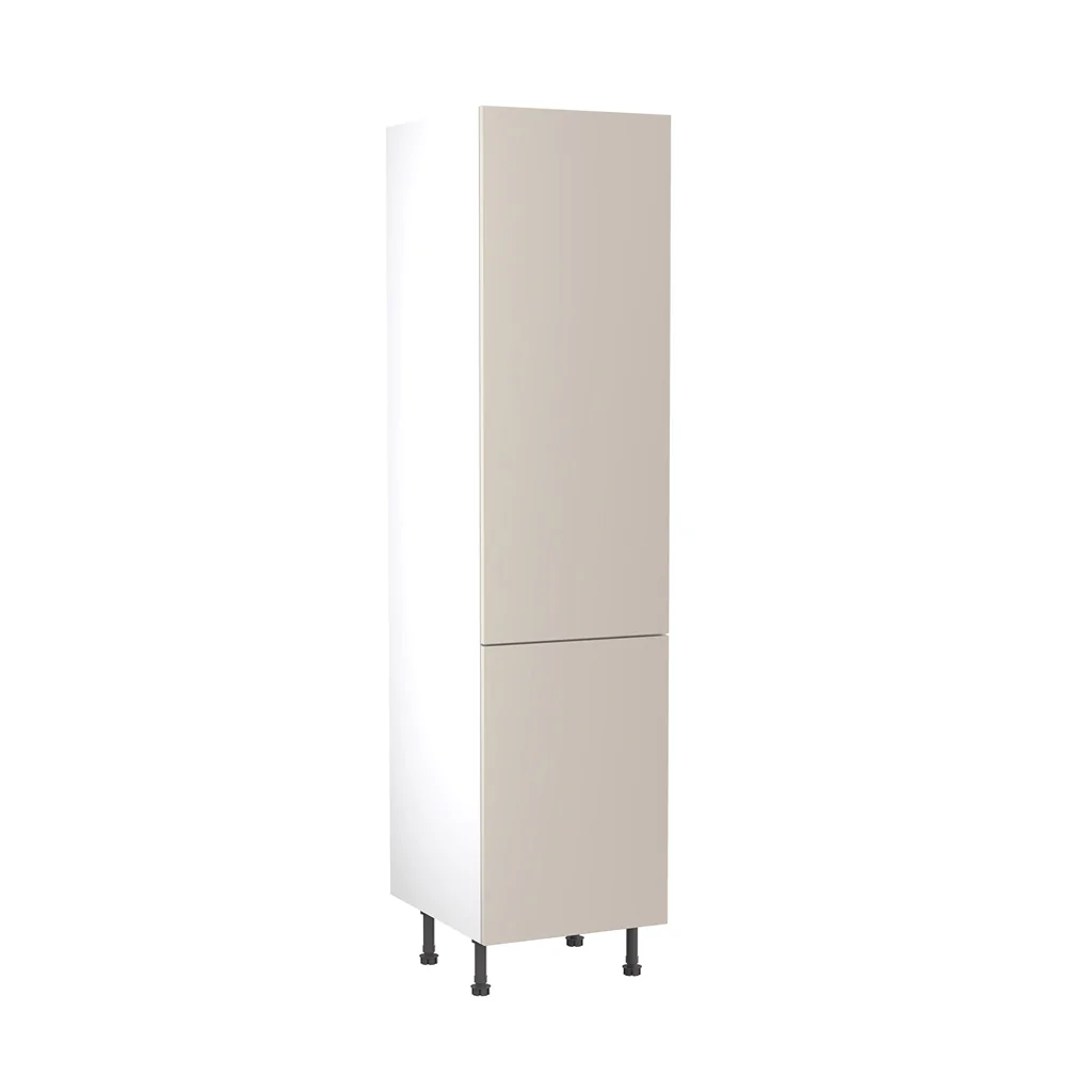 Flatpack 500 Larder Cabinet Value Slab Standard Matt Light Grey