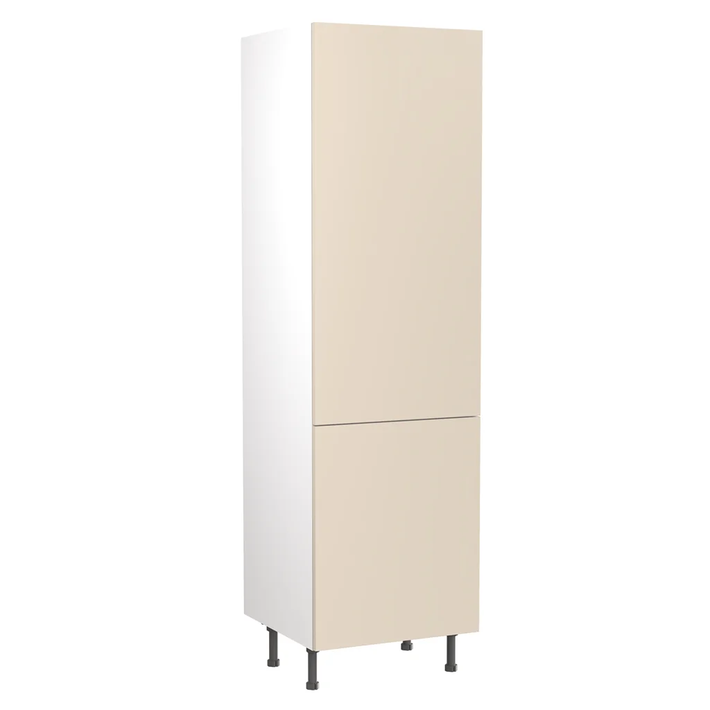 Flatpack 600 Larder Cabinet Slab Supermatt Cashmere
