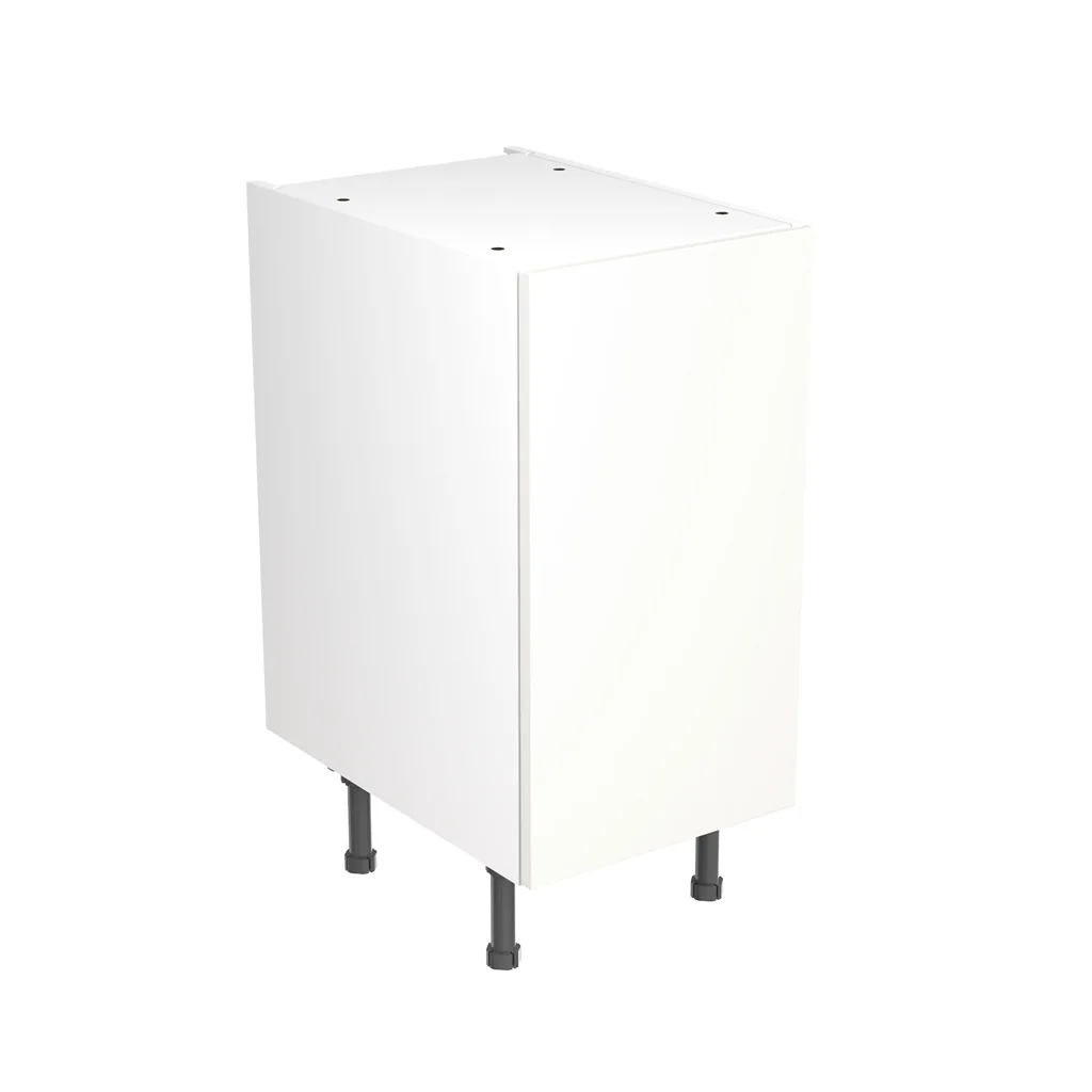 Flatpack 400 Base Kitchen Cabinet Slab Supermatt White