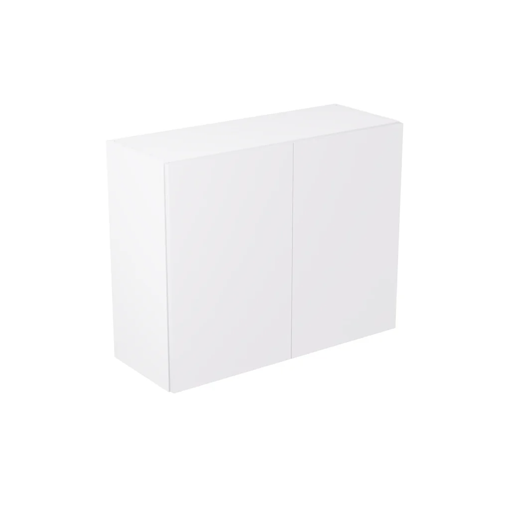 Flatpack 900 Wall Kitchen Cabinet Value Slab Standard Matt White