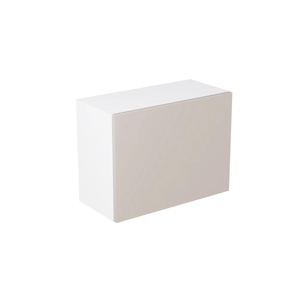 Flatpack 600 Single Extractor Wall Kitchen Cabinet Slab Super Gloss Light Grey