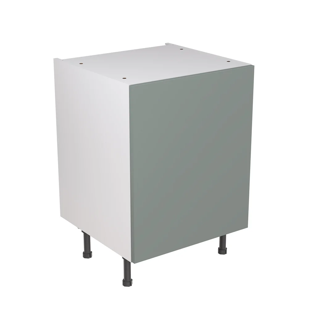 Flatpack 600 Base Kitchen Cabinet Slab Supermatt Agave Green