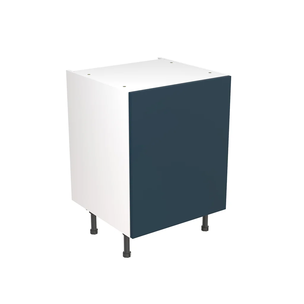 Flatpack 600 Base Kitchen Cabinet Slab Supermatt Blue