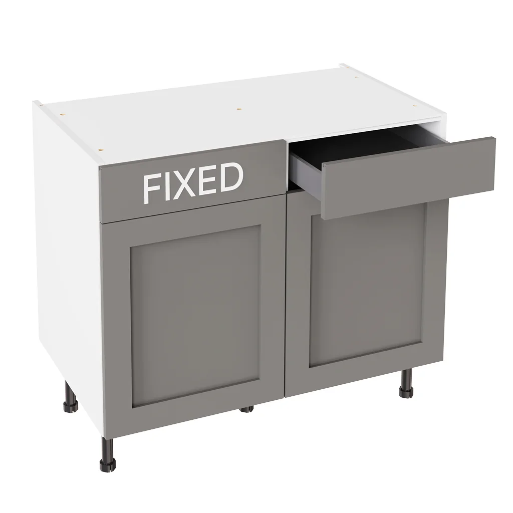 Flatpack 1000 Drawerline Base Cabinet Shaker Ultra Matt Dust Grey