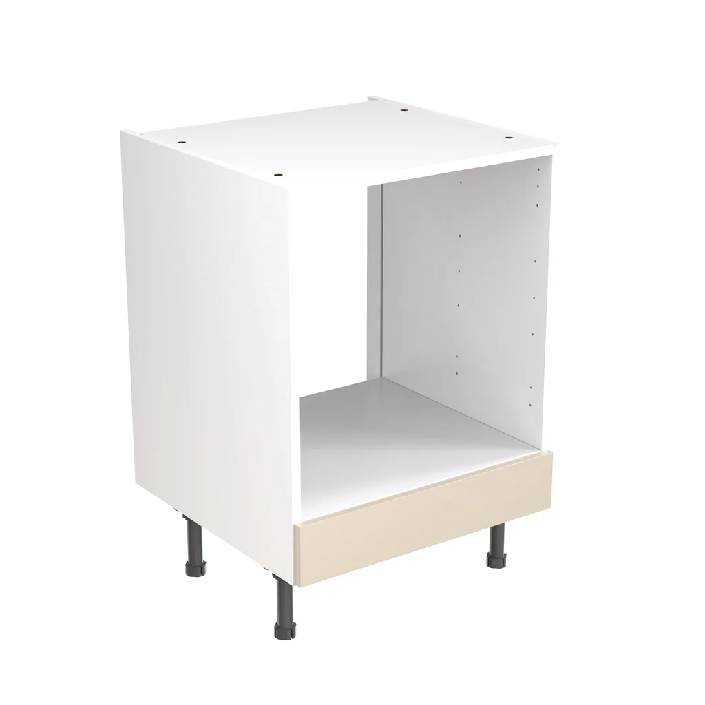 Flatpack 600 Oven Base Kitchen Cabinet Slab Supermatt Cashmere