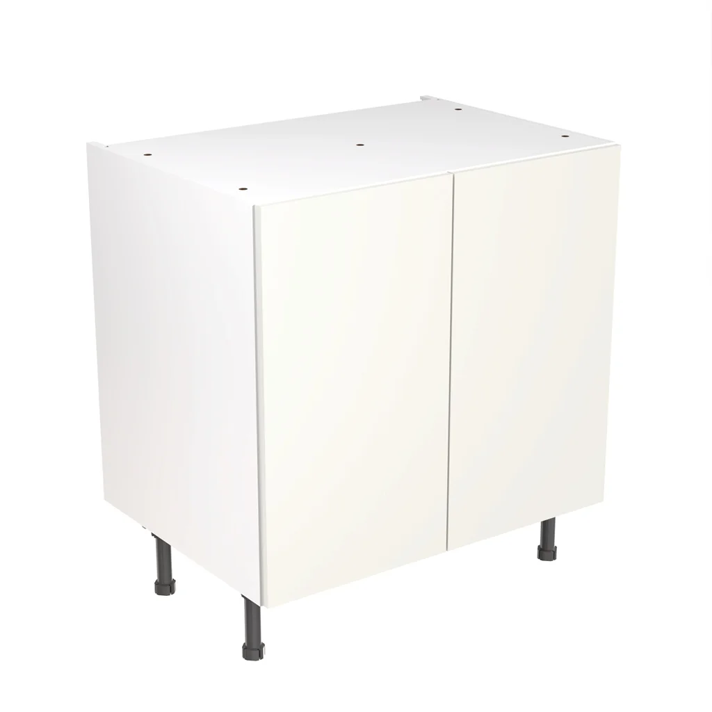 Flatpack 800 Base Kitchen Cabinet Slab Supermatt White