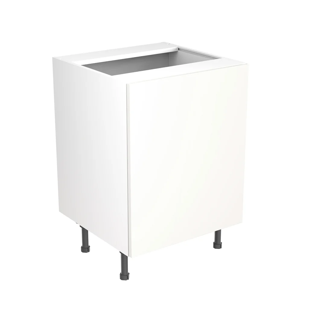 Flatpack 600 Sink/Hob Cabinet Slab Super Gloss White