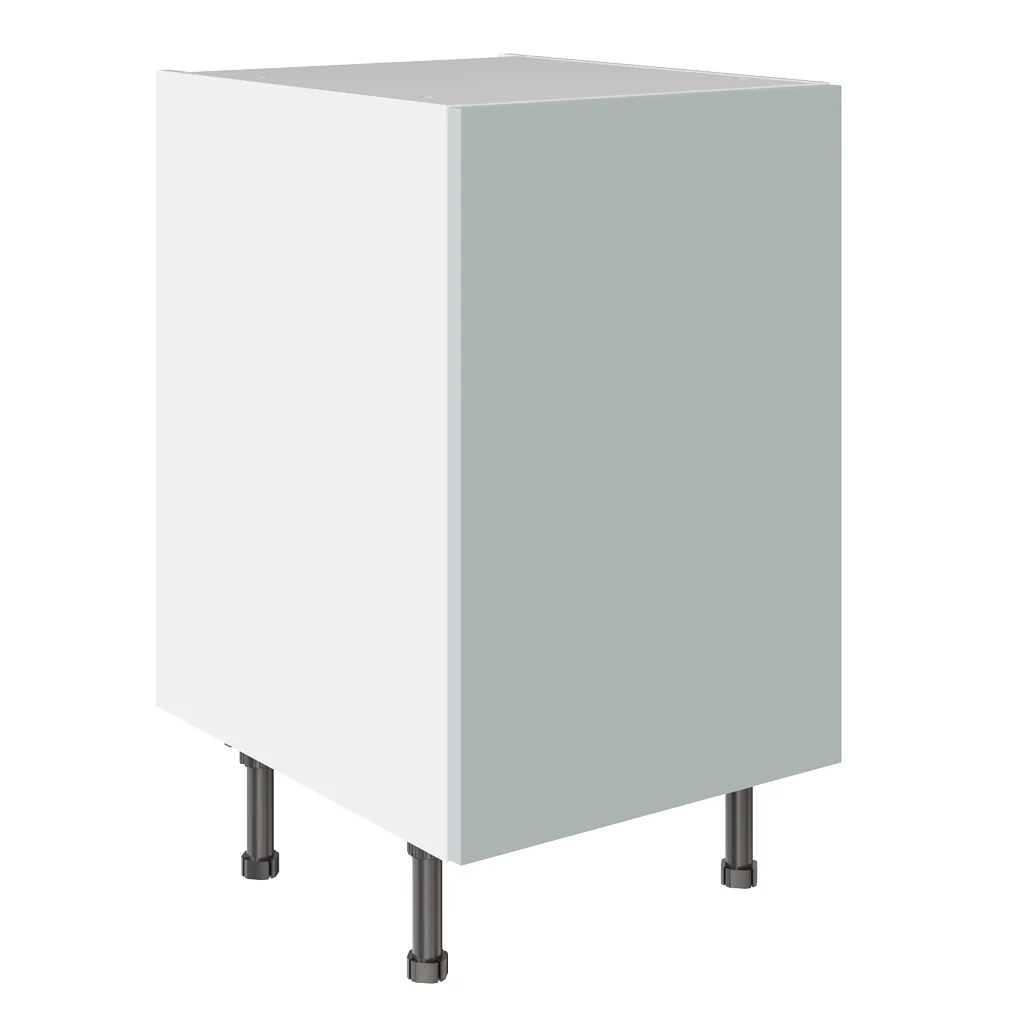 Flatpack 500 Base Kitchen Cabinet Slab Supermatt Aquamarine