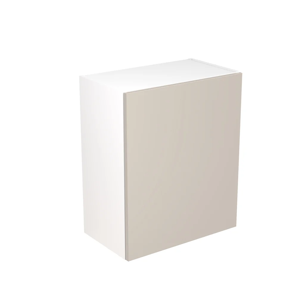Flatpack 600 Wall Kitchen Cabinet Slab Super Gloss Light Grey