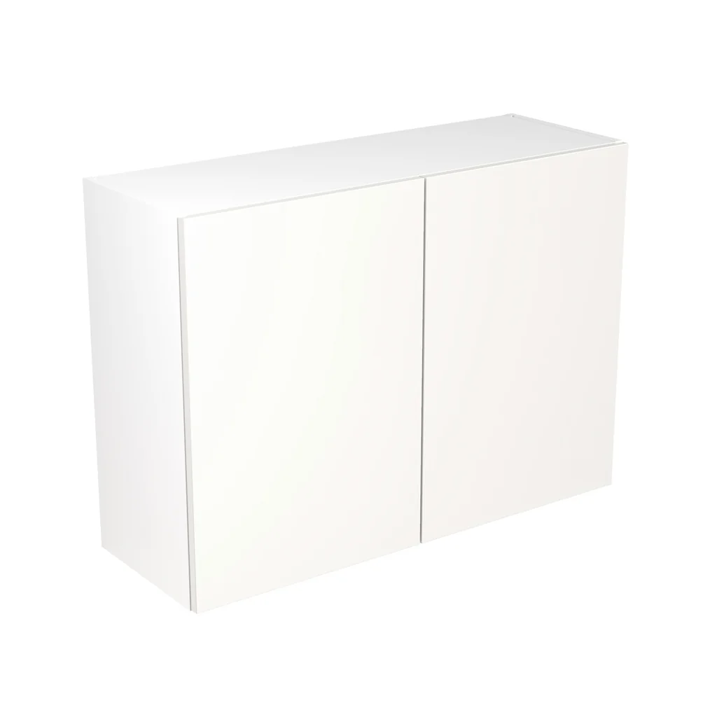Flatpack 1000 Wall Kitchen Cabinet Value Slab Standard Matt White
