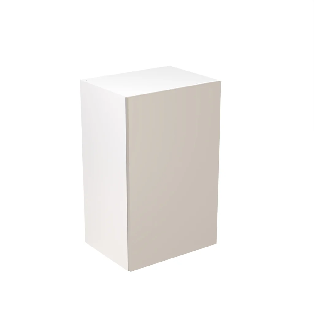 Flatpack 450 Wall Kitchen Cabinet Slab Super Gloss Light Grey