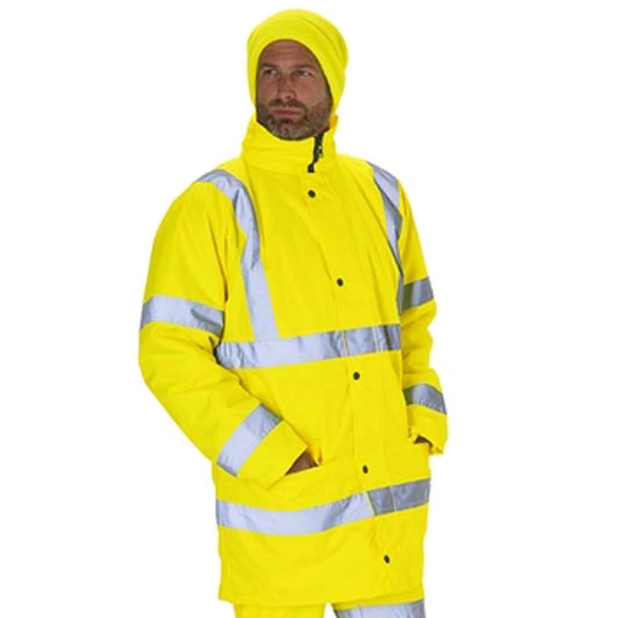 KeepSAFE Hi Vis Yellow Highway Jacket