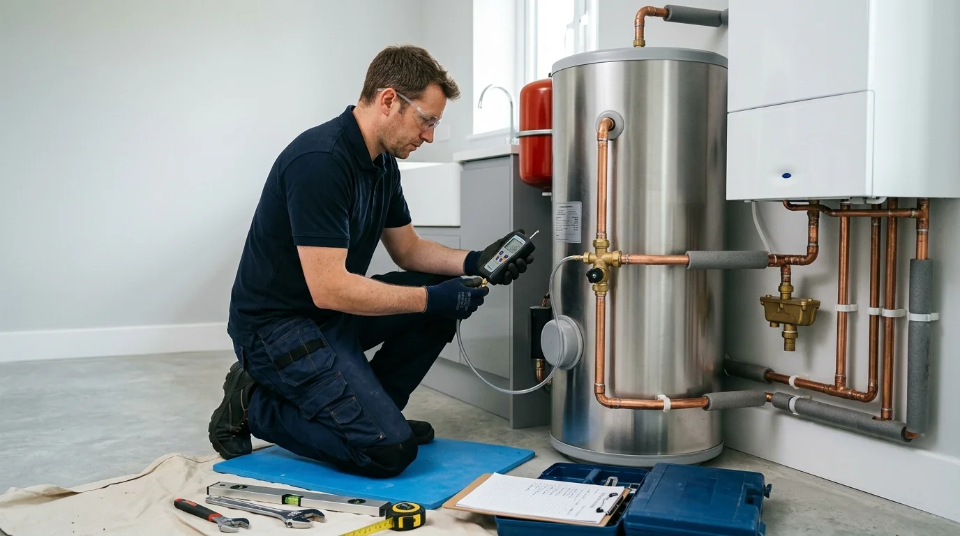 Unvented Hot Water Cylinder Installation